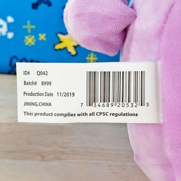 Squishmallow Bubbles the Purple Bunny 8" UltraSoft Stuffed Easter Plush Toy NWT - Picture 8 of 12